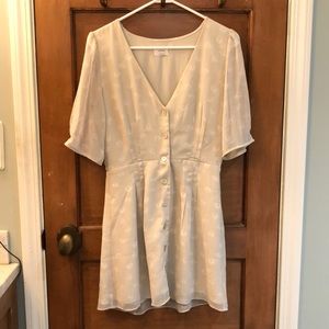 Aritzia Wilfred Floral Button Front Dress